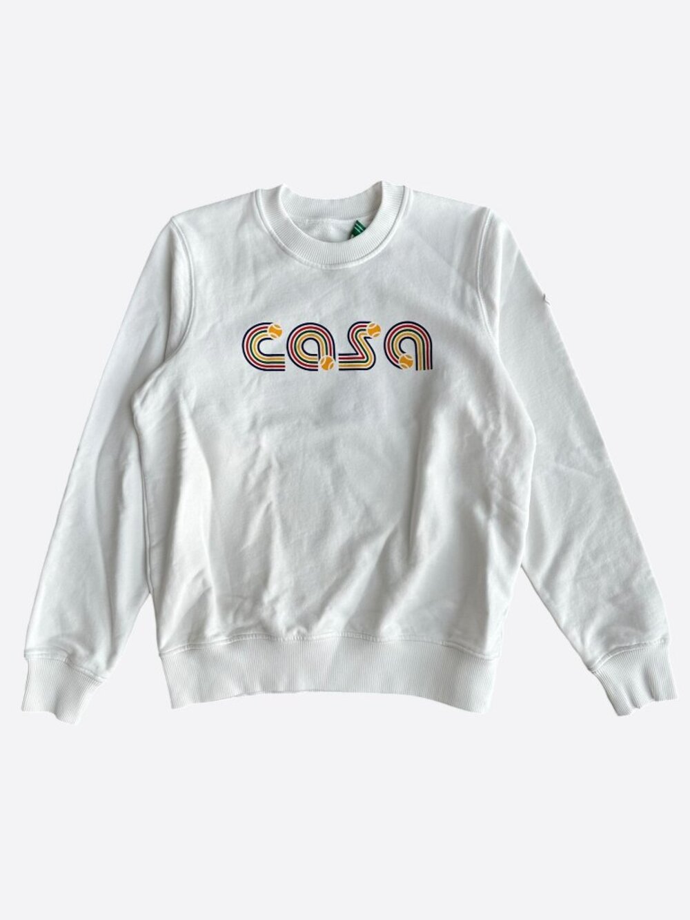 Casablanca White & Multicolor Tennis Logo Sweater